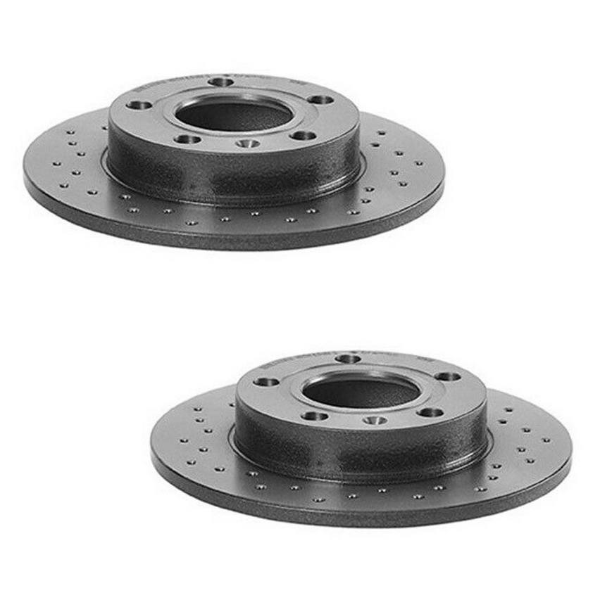 Audi Brembo Brake Kit - Pads and Rotors Rear (245mm) (Xtra) (Ceramic) 8E0698451L - Brembo 3058136KIT